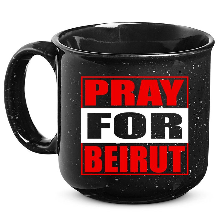Pray For Beirut 15oz Campfire Ceramic Mug