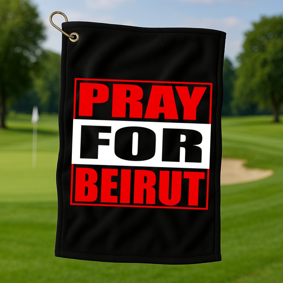 Pray For Beirut Golf Towel