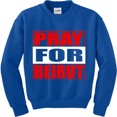Pray For Beirut Kids Sweatshirt