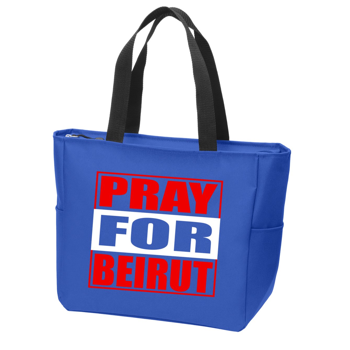Pray For Beirut Zip Tote Bag