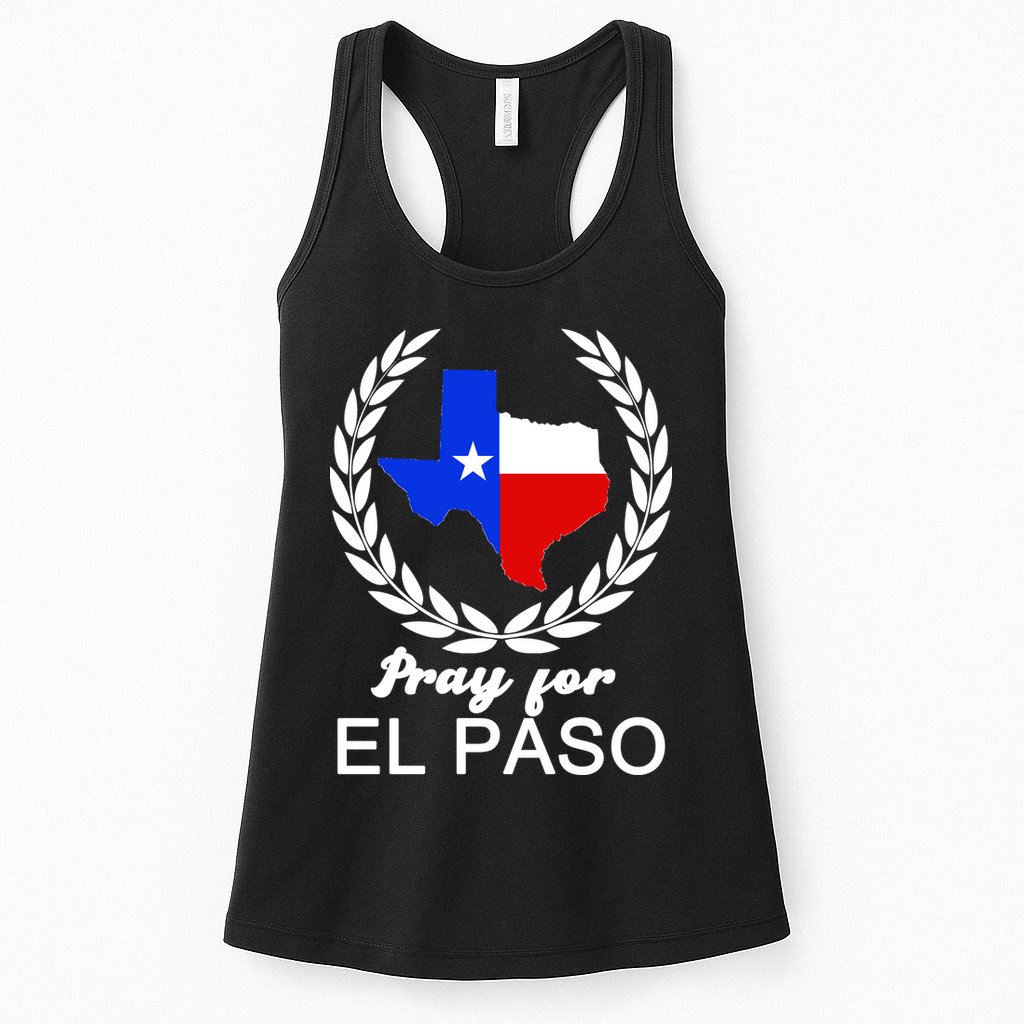 Pray For El Paso Womens Tank Top