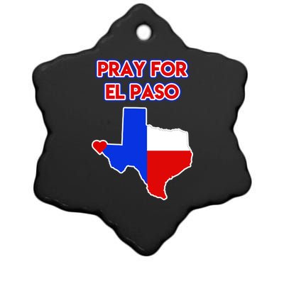 Pray For El Paso Texas Ceramic Star Ornament