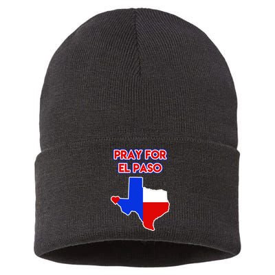 Pray For El Paso Texas Sustainable Knit Beanie