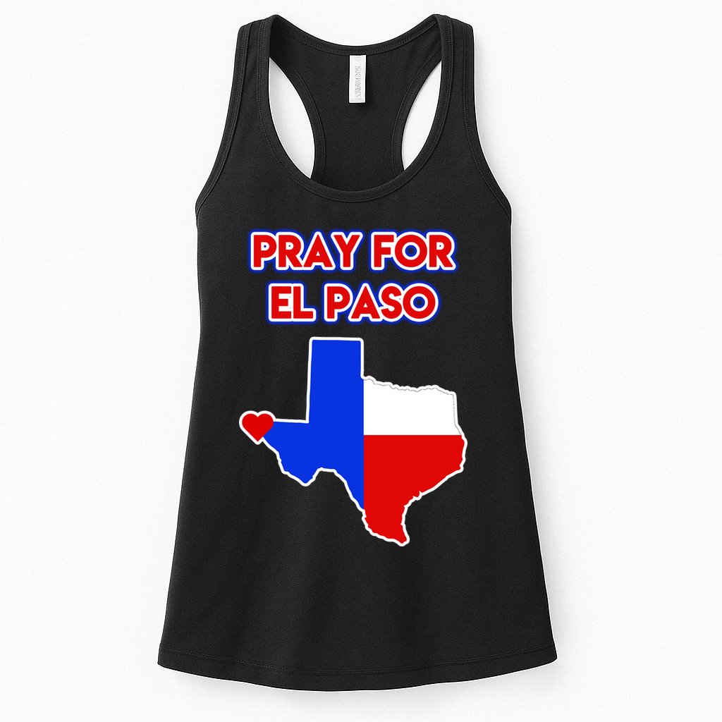 Pray For El Paso Texas Womens Tank Top