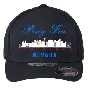 Pray For Las Vegas Nevada Flexfit Unipanel Trucker Cap