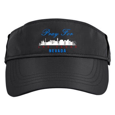 Pray For Las Vegas Nevada Adult Drive Performance Visor