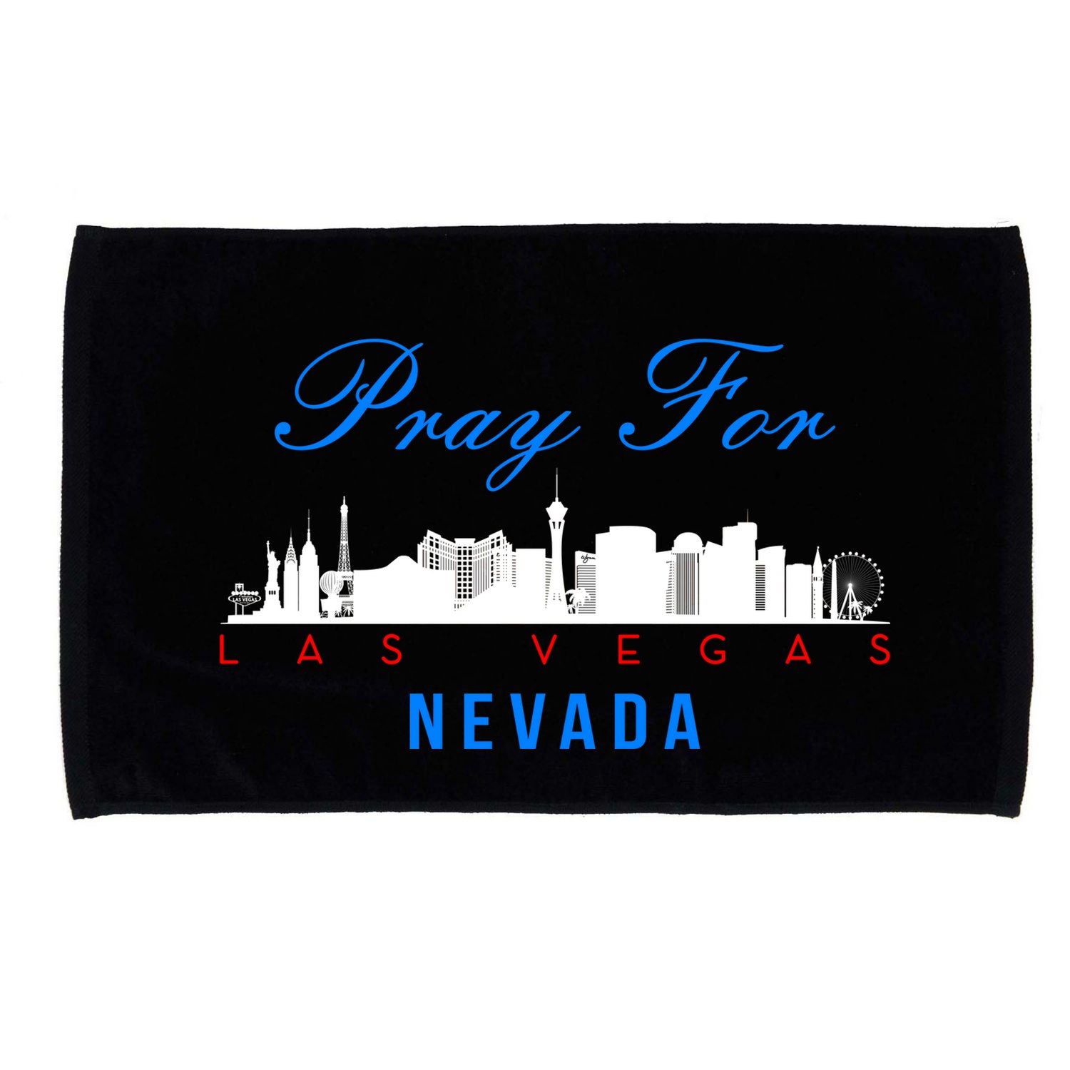 Pray For Las Vegas Nevada Microfiber Hand Towel