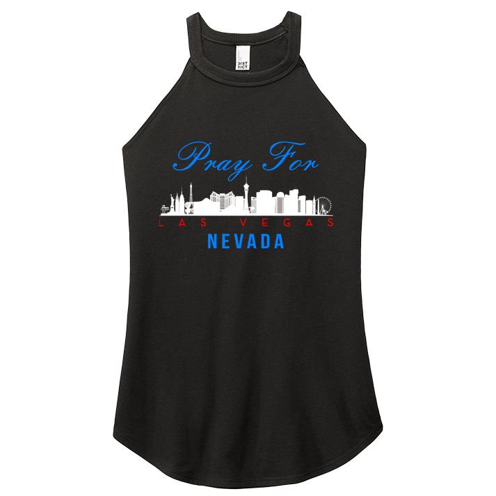 Pray For Las Vegas Nevada Women's Perfect Tri Rocker Tank