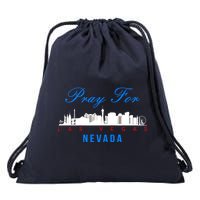 Pray For Las Vegas Nevada Drawstring Bag