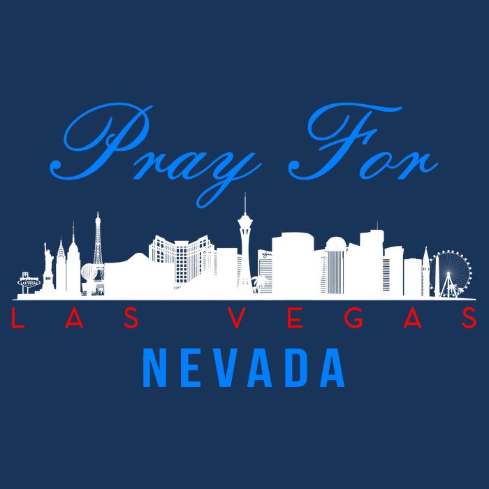 Pray For Las Vegas Nevada Drawstring Bag