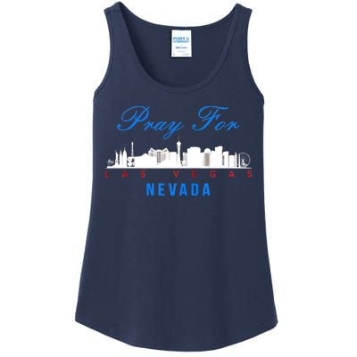 Pray For Las Vegas Nevada Ladies Essential Tank