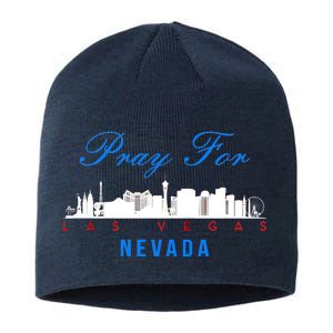 Pray For Las Vegas Nevada Sustainable Beanie