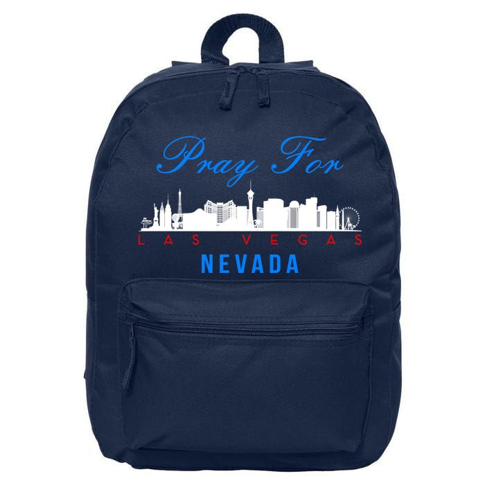Pray For Las Vegas Nevada 16 in Basic Backpack