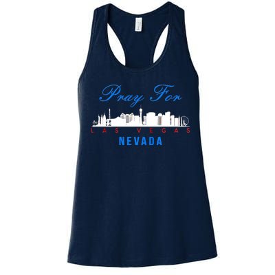 Pray For Las Vegas Nevada Women's Racerback Tank