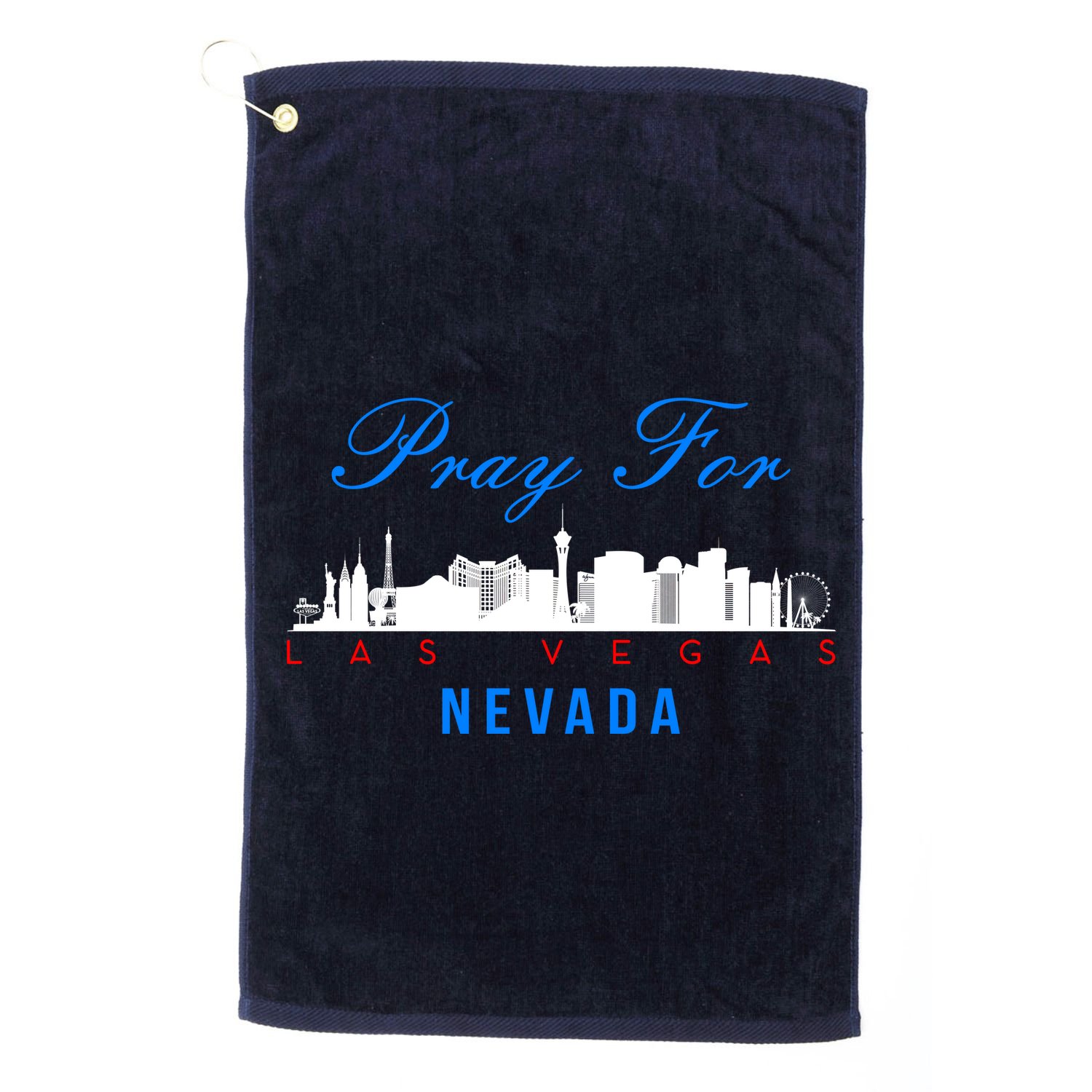 Pray For Las Vegas Nevada Golf Towel