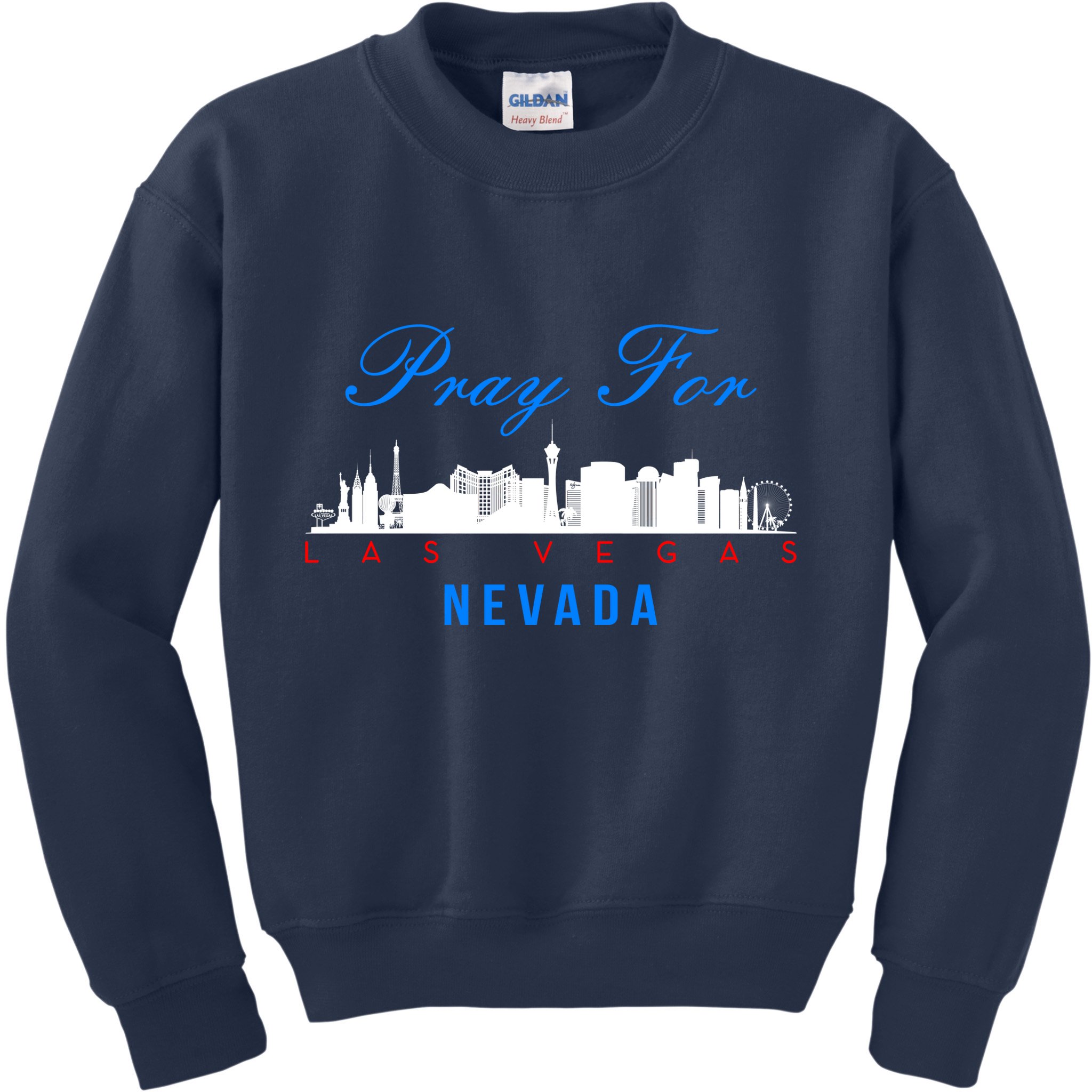 Pray For Las Vegas Nevada Kids Sweatshirt