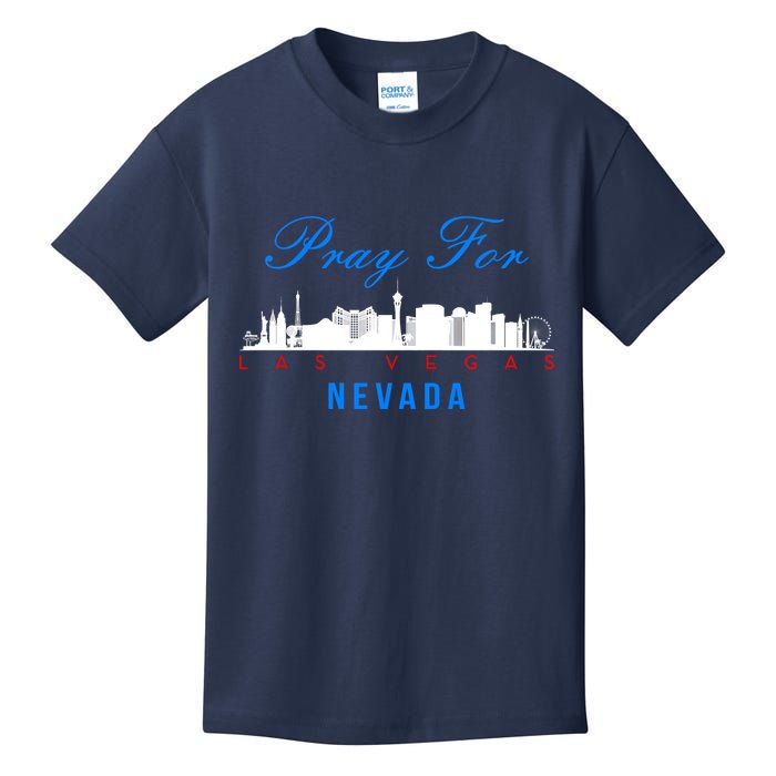 Pray For Las Vegas Nevada Kids T-Shirt
