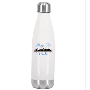 Pray For Las Vegas Nevada Stainless Steel Insulated Water Bottle