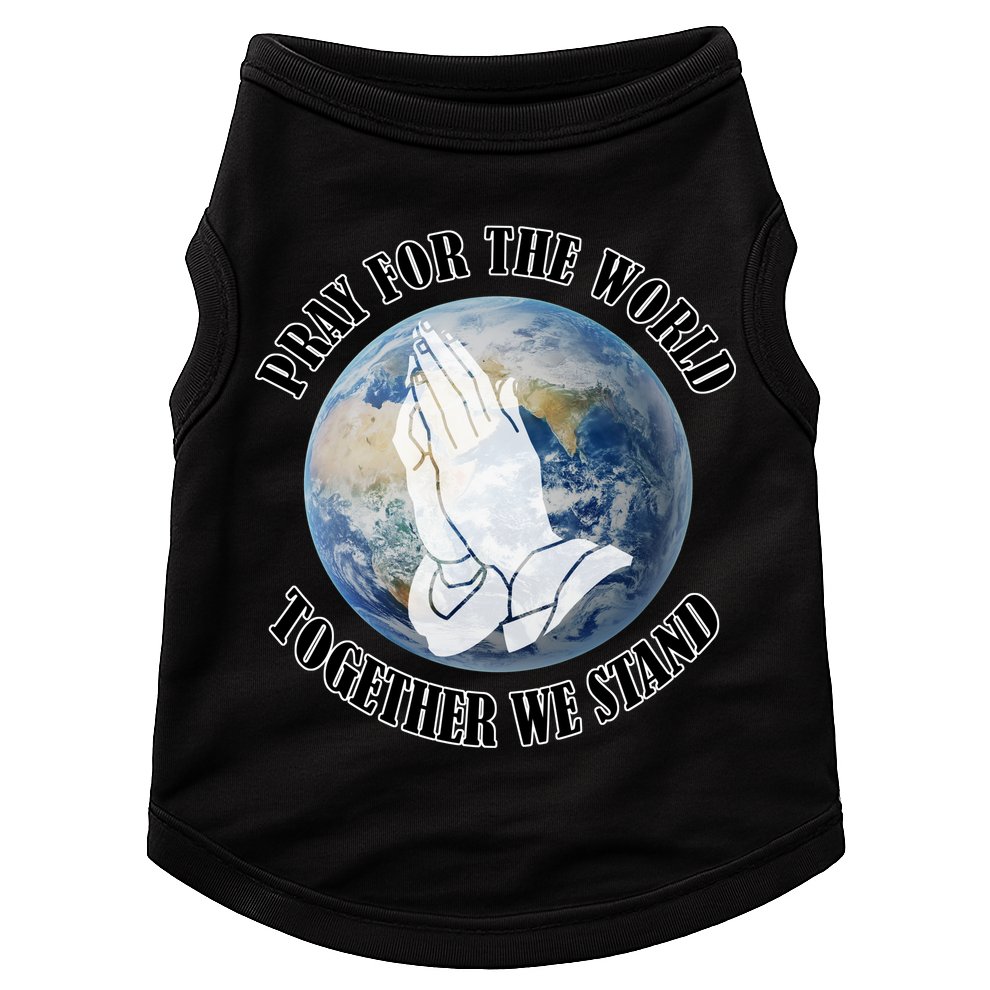 Pray For The World Together We Stand Doggie Tank