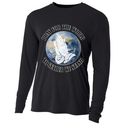 Pray For The World Together We Stand Cooling Performance Long Sleeve Crew