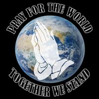 Pray For The World Together We Stand Women's Crop Top Tee
