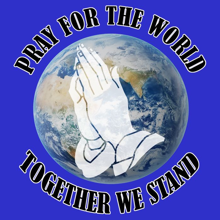 Pray For The World Together We Stand Kids T-Shirt
