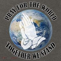 Pray For The World Together We Stand Cotton Canvas Backpack