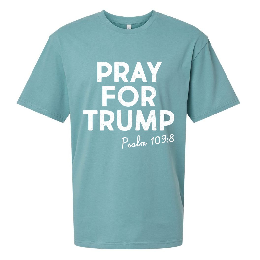Pray For Trump Psalm 109:8 Sueded Cloud Jersey T-Shirt
