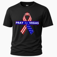 Pray For Vegas USA Flag Ribbon Cooling Performance Crew T-Shirt