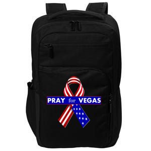 Pray For Vegas USA Flag Ribbon Impact Tech Backpack