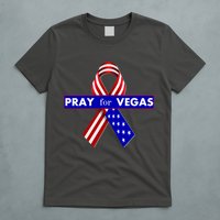 Pray For Vegas USA Flag Ribbon T-Shirt