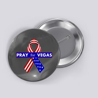 Pray For Vegas USA Flag Ribbon Button