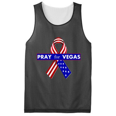 Pray For Vegas USA Flag Ribbon Mesh Reversible Basketball Jersey Tank