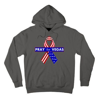 Pray For Vegas USA Flag Ribbon Tall Hoodie