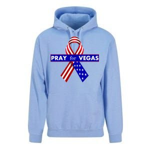 Pray For Vegas USA Flag Ribbon Unisex Surf Hoodie