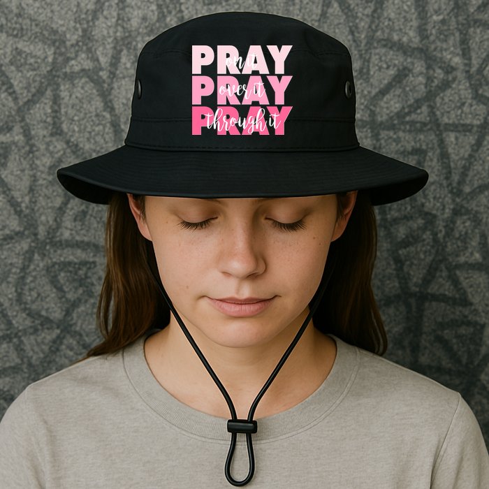 Pray On It Over It Through It Bucket Hat