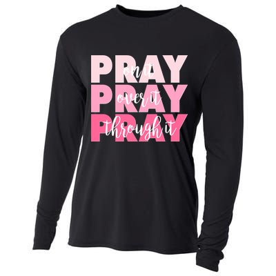 Pray On It Over It Through It Cooling Performance Long Sleeve Crew