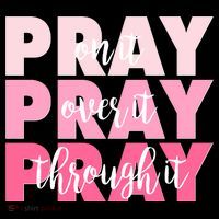 Pray On It Over It Through It Youth Performance Sprint T-Shirt