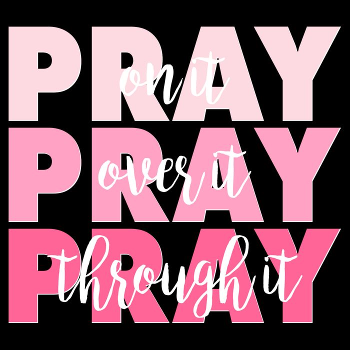 Pray On It Over It Through It Baby Bodysuit
