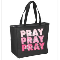 Pray On It Over It Through It Zip Tote Bag