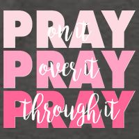 Pray On It Over It Through It Vector Backpack