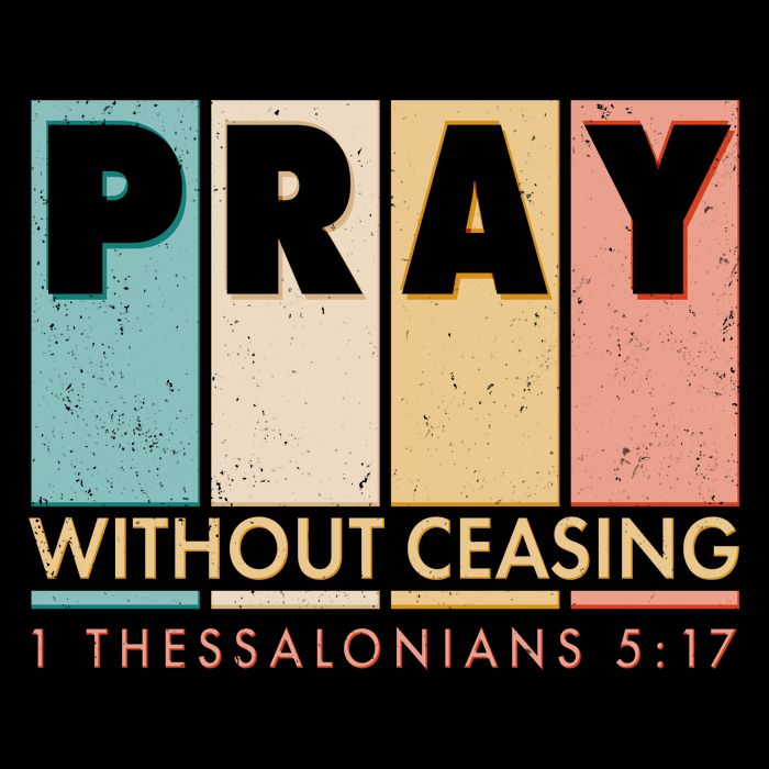 Pray Witout Ceasing 1 Thessalonians 5:17 Cooling Performance Crew T-Shirt