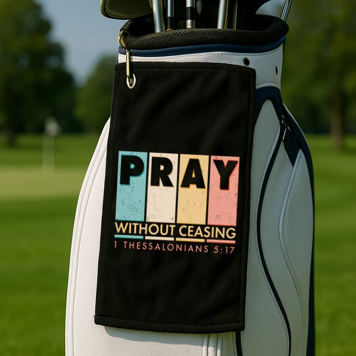 Pray Witout Ceasing 1 Thessalonians 5:17 Golf Towel