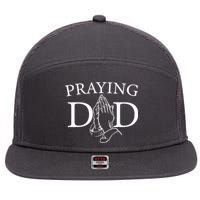 Praying Dad 7 Panel Mesh Trucker Snapback Hat