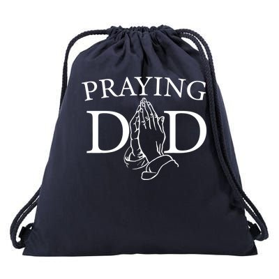 Praying Dad Drawstring Bag