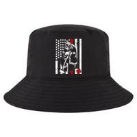Praying Firefighter Thin Red Line Cool Comfort Performance Bucket Hat