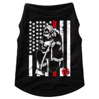 Praying Firefighter Thin Red Line Doggie Tank
