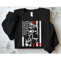 Praying Firefighter Thin Red Line Sweatshirt