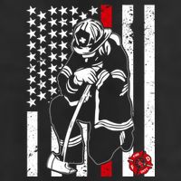 Praying Firefighter Thin Red Line Beanie