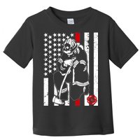 Praying Firefighter Thin Red Line Toddler T-Shirt